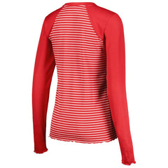 San Francisco 49ers  Antigua Women's Maverick Waffle Henley Long Sleeve T-Shirt