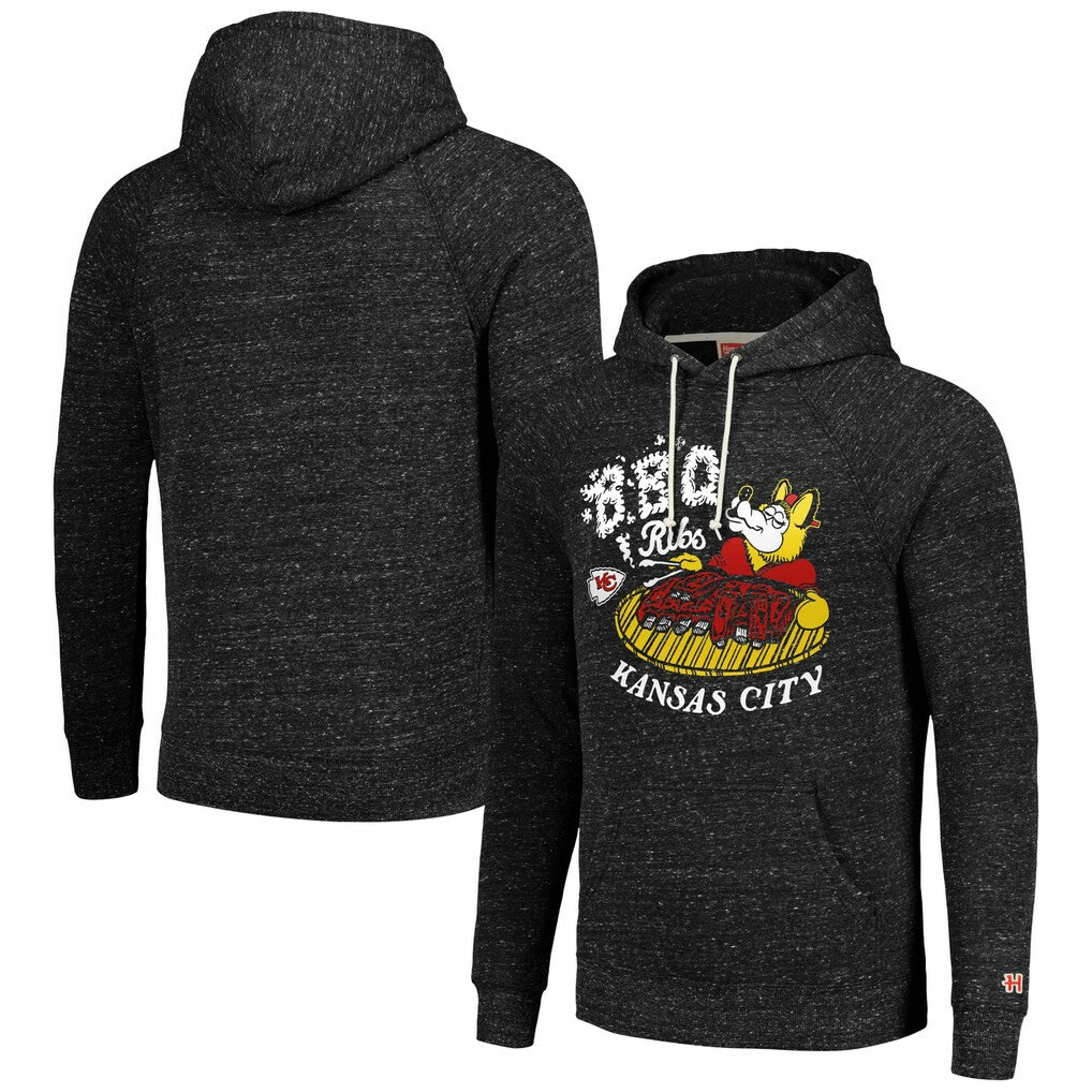 Kansas City Chiefs  Homage Unisex NFL x Guy Fieri’s Flavortown Tri-Blend Pullover Hoodie