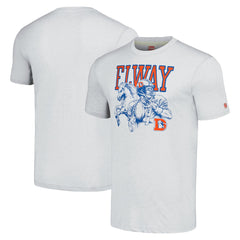 Denver Broncos  John Elway  Homage Unisex Unisex Caricature Retired Player Tri-Blend T-Shirt