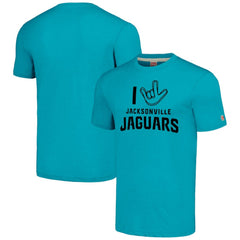Jacksonville Jaguars  Homage Unisex The NFL ASL Collection by Love Sign Tri-Blend T-Shirt