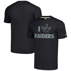 Las Vegas Raiders  Homage Unisex The NFL ASL Collection by Love Sign Tri-Blend T-Shirt