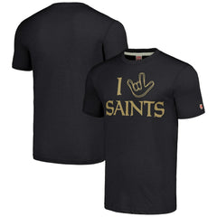 New Orleans Saints  Homage Unisex The NFL ASL Collection by Love Sign Tri-Blend T-Shirt