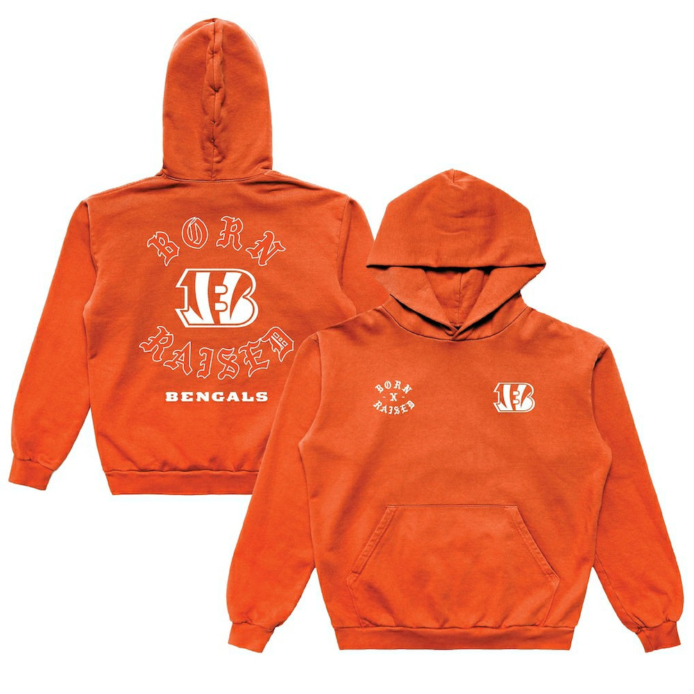 Cincinnati Bengals  Born x Raised Unisex Pullover Hoodie