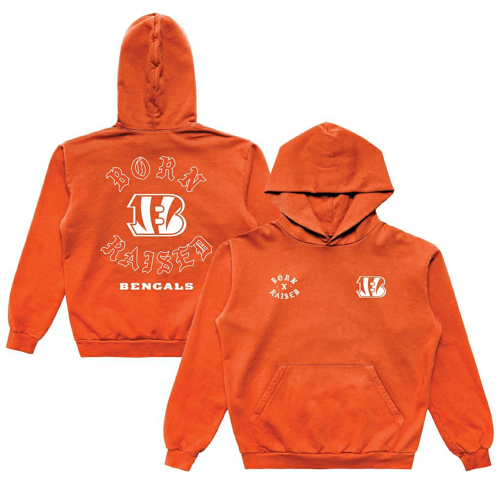 Cincinnati Bengals  Born x Raised Unisex Pullover Hoodie
