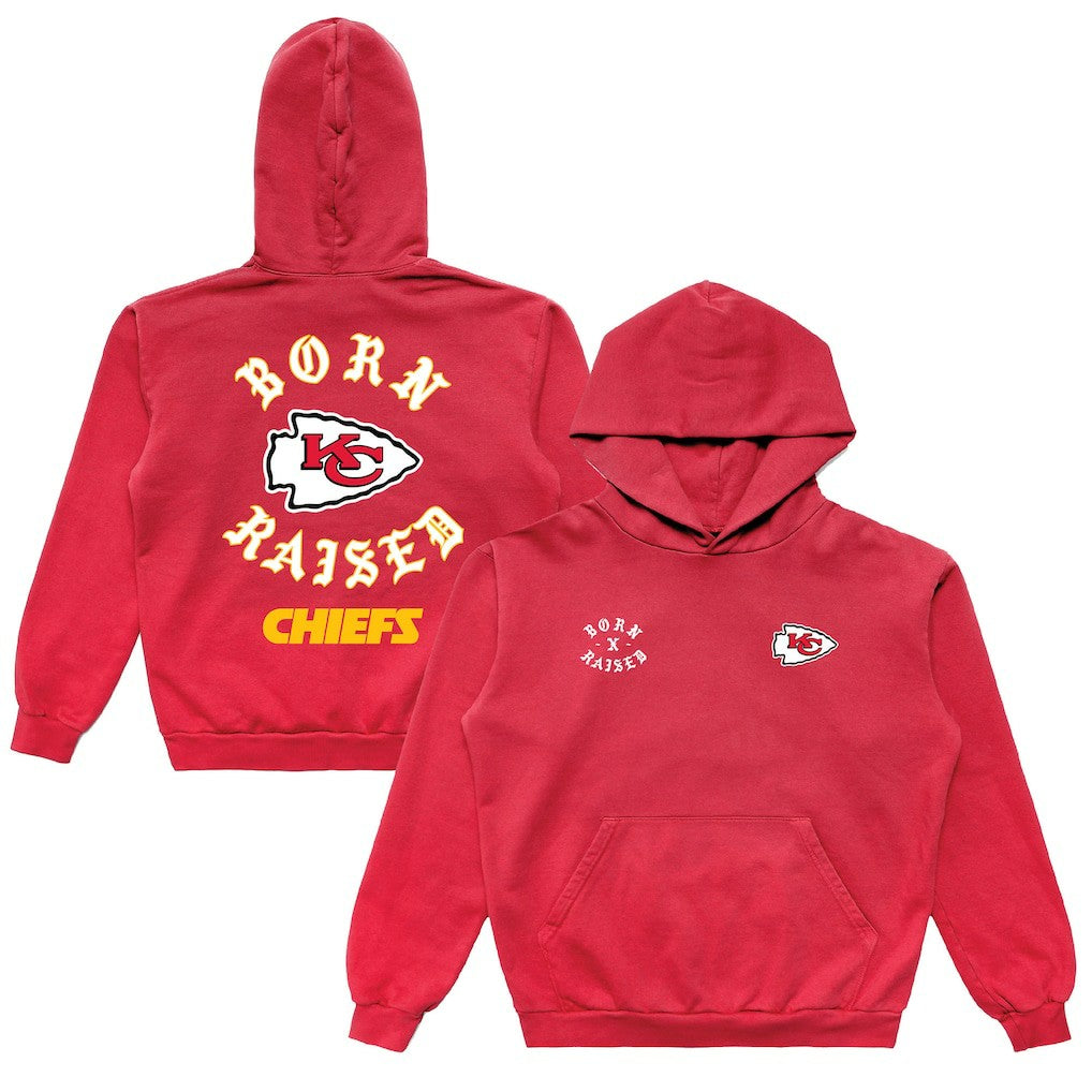 Kansas City Chiefs  Born x Raised Unisex Pullover Hoodie