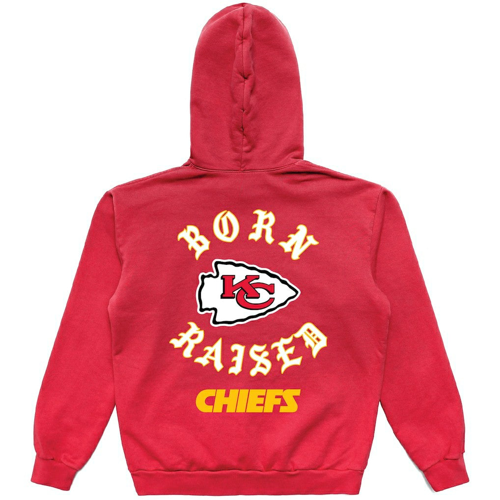 Kansas City Chiefs  Born x Raised Unisex Pullover Hoodie