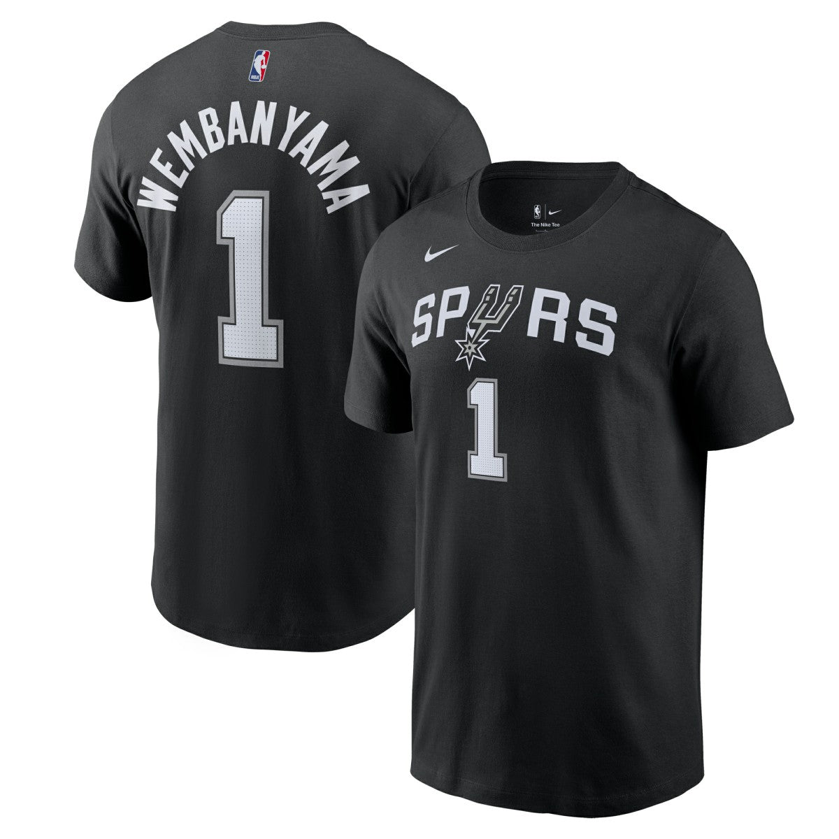 Victor Wembanyama San Antonio Spurs Icon 2022/23 Name & Number T-Shirt New