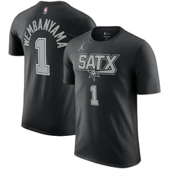 Victor Wembanyama San Antonio Spurs Jordan Brand 2022/23 Statement Edition Name & Number T-Shirt Discount