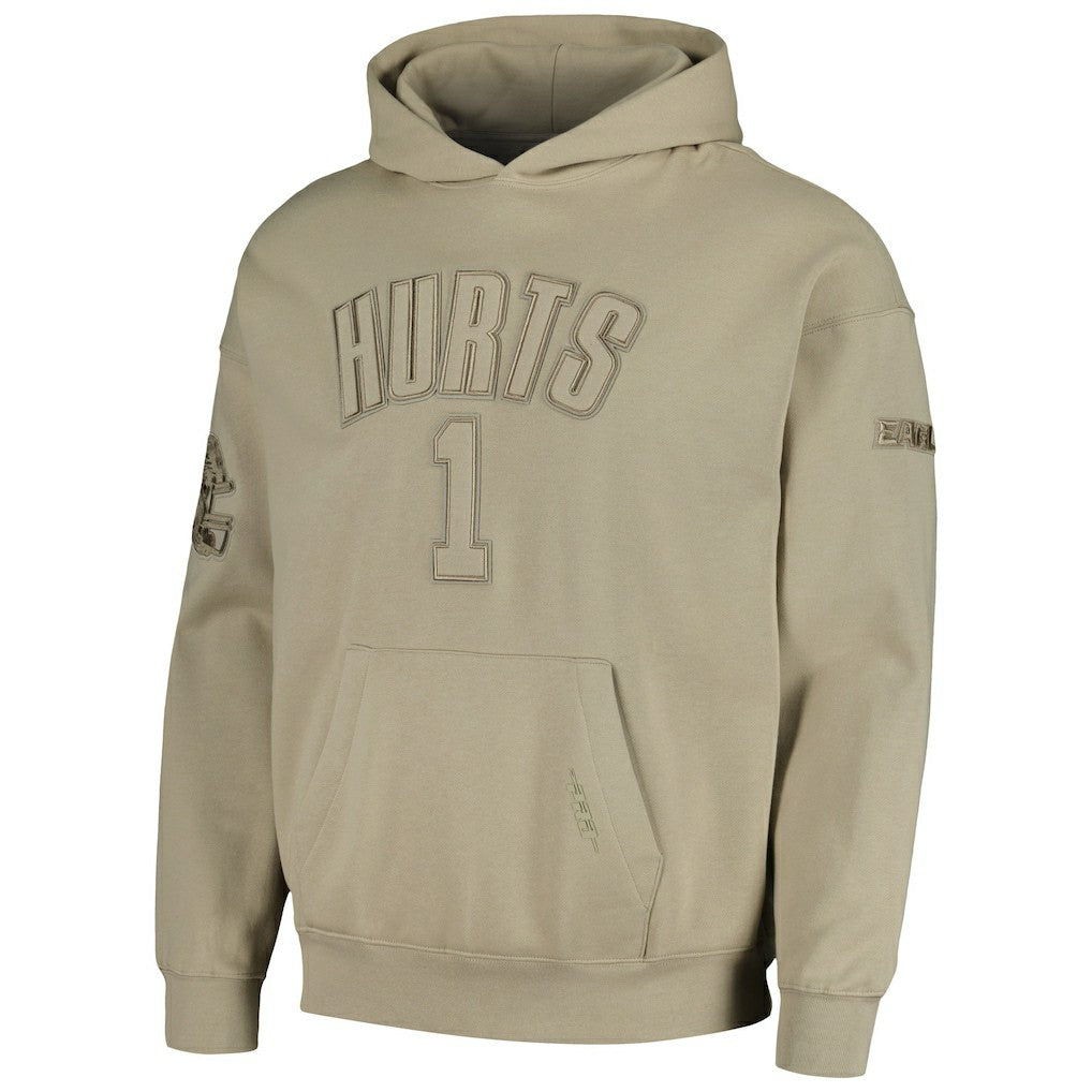 Philadelphia Eagles  Jalen Hurts  Pro Standard Player Name & Number Pullover Hoodie