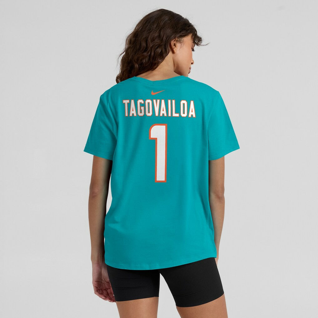 Miami Dolphins Nike Tua Tagovailoa  Women's Player Name & Number T-Shirt
