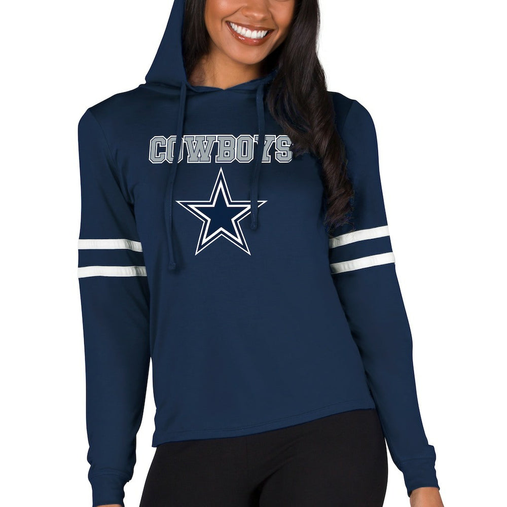 Dallas Cowboys  Concepts Sport Women's Marathon Lightweight Lounge Pullover Hoodie