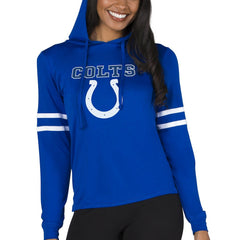 Indianapolis Colts  Concepts Sport Women's Marathon Lightweight Lounge Pullover Hoodie