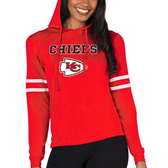 Kansas City Chiefs  Concepts Sport Women's Marathon Lightweight Lounge Pullover Hoodie