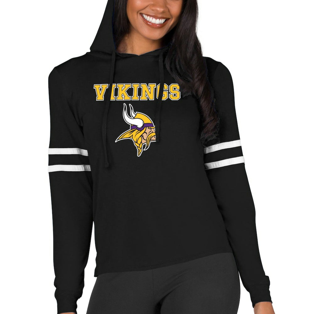Minnesota Vikings  Concepts Sport Women's Marathon Lightweight Lounge Pullover Hoodie