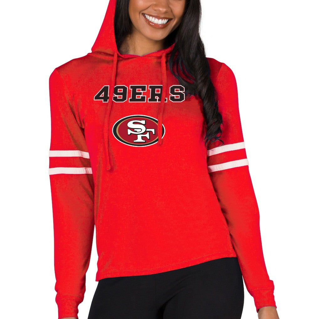 San Francisco 49ers  Concepts Sport Women's Marathon Lightweight Lounge Pullover Hoodie