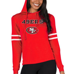 San Francisco 49ers  Concepts Sport Women's Marathon Lightweight Lounge Pullover Hoodie