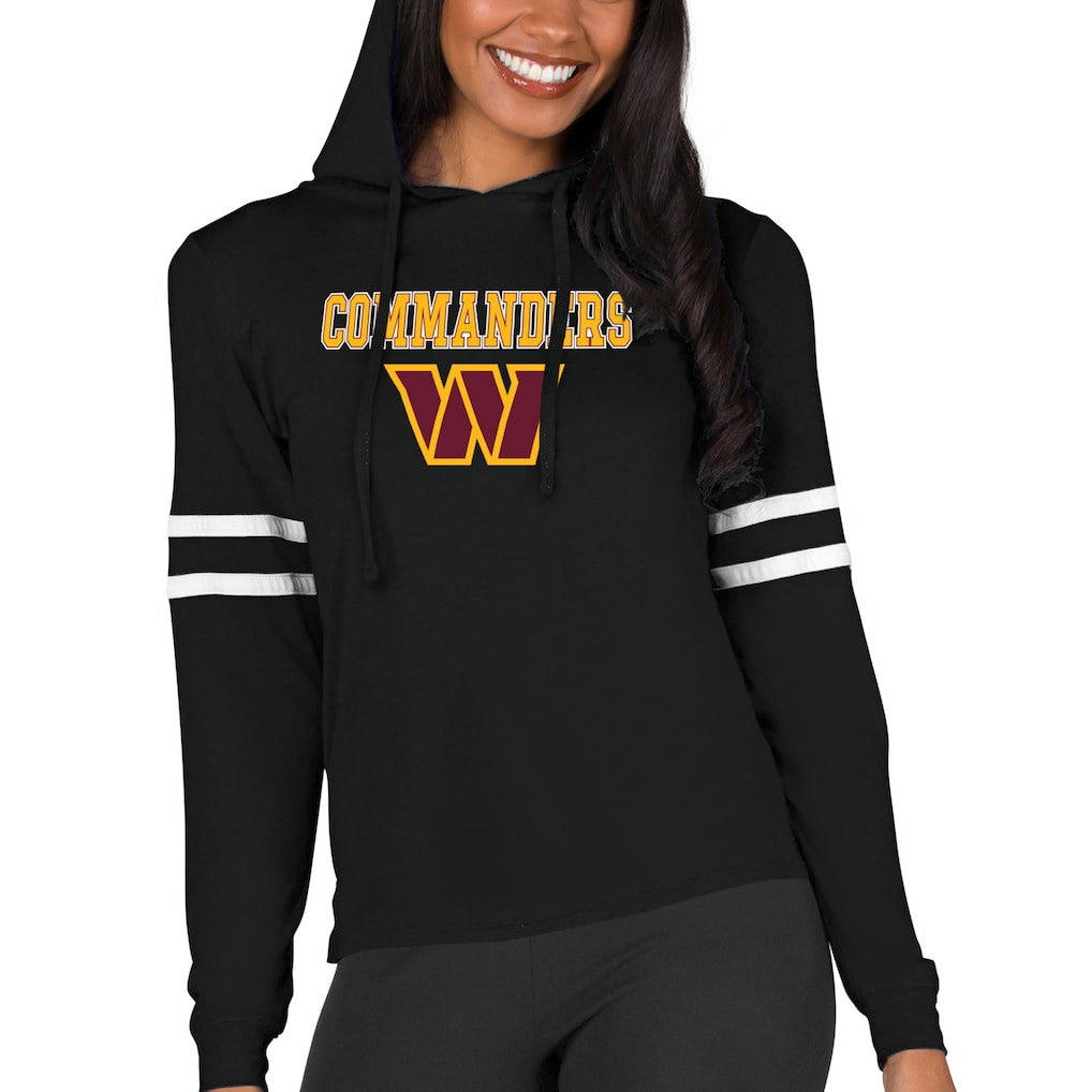 Washington Commanders  Concepts Sport Women's Marathon Lightweight Lounge Pullover Hoodie