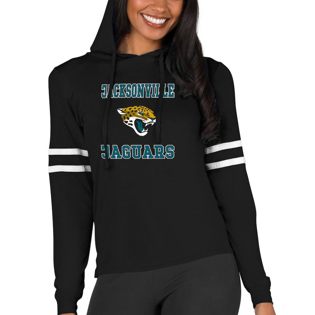 Jacksonville Jaguars  Concepts Sport Women's Marathon Lightweight Lounge Pullover Hoodie