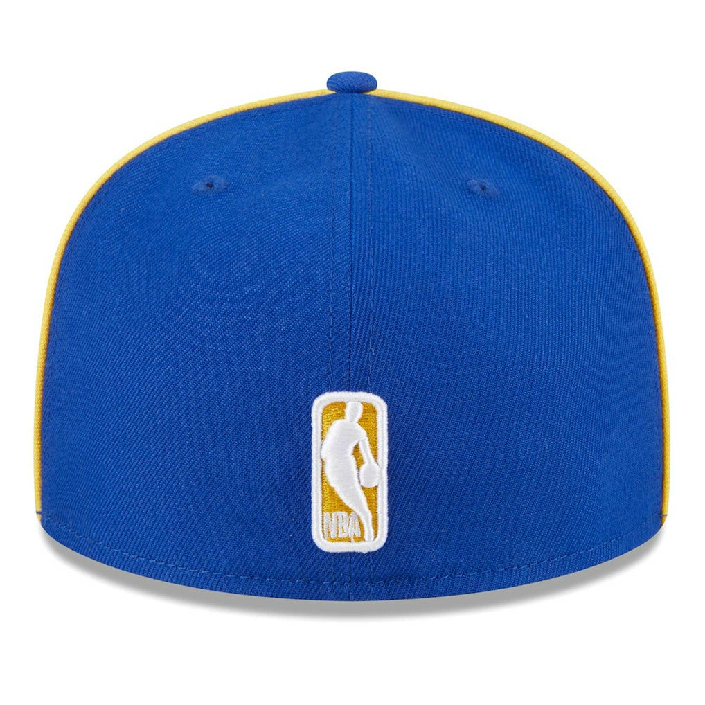 Golden State Warriors Piped & Flocked 59Fifty Fitted Hat Outlet