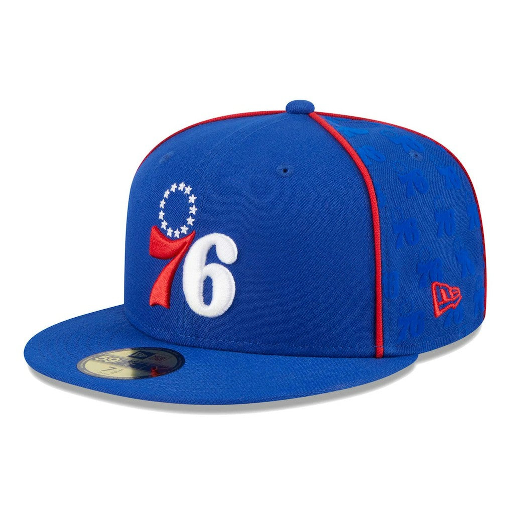 Philadelphia 76ers Piped & Flocked 59Fifty Fitted Hat Online