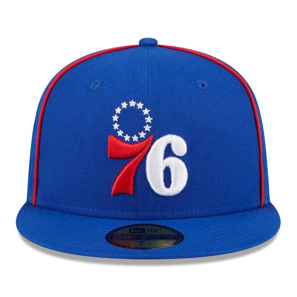 Philadelphia 76ers Piped & Flocked 59Fifty Fitted Hat Online