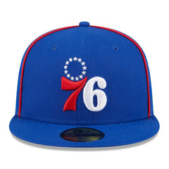 Philadelphia 76ers Piped & Flocked 59Fifty Fitted Hat Online