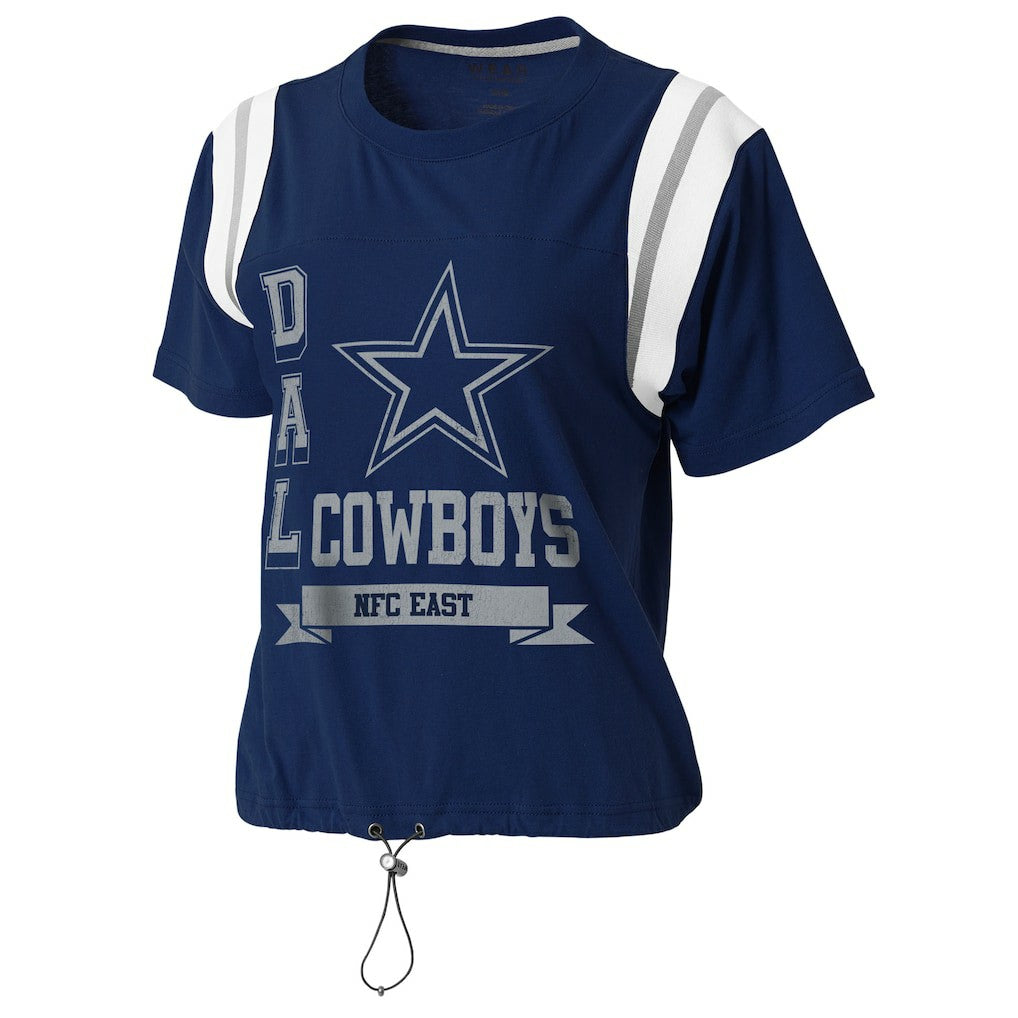 Dallas Cowboys  WEAR by Erin Andrews Women's Cinched Colorblock T-Shirt