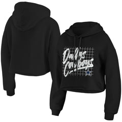 Dallas Cowboys  WEAR by Erin Andrews Women's Domestic Cropped Pullover Hoodie