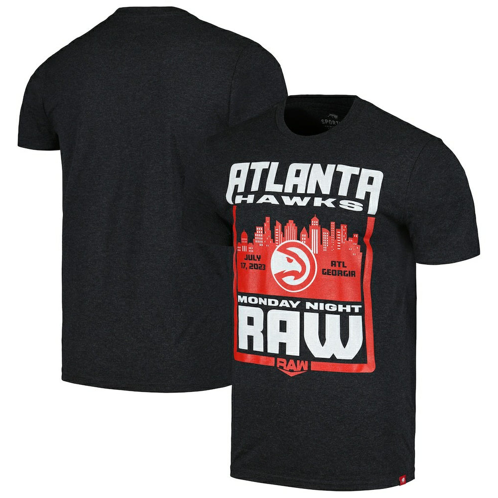 Sportiqe Monday Night RAW x Atlanta Hawks Tri-Blend T-Shirt Online
