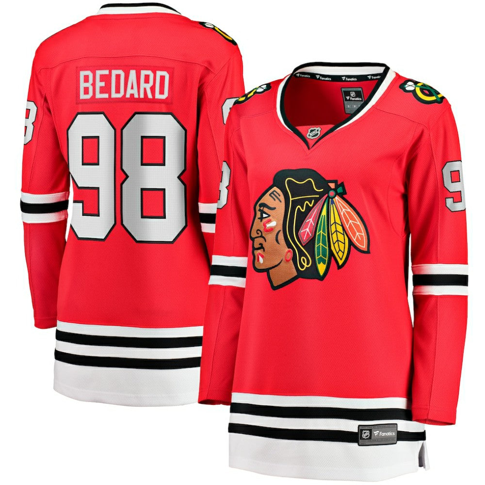 Connor Bedard Chicago Blackhawks Fanatics Women's Home Breakaway Player Jersey Sale