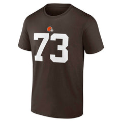 Cleveland Browns Fanatics Joe Thomas  Retired Player Icon Name & Number T-Shirt