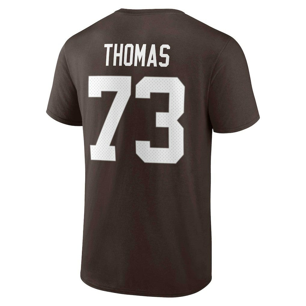 Cleveland Browns Fanatics Joe Thomas  Retired Player Icon Name & Number T-Shirt