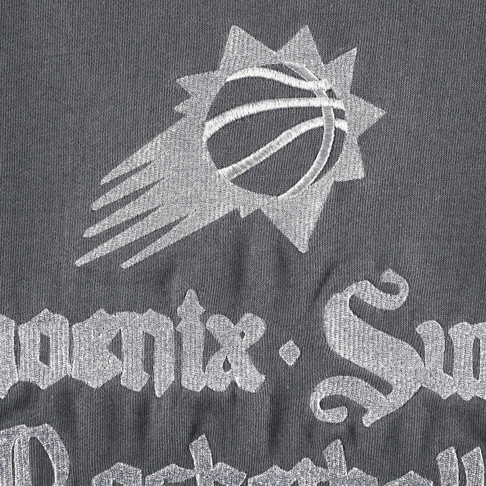 Phoenix Suns The Wild Collective Women's Embroidered Fleece Raglan Short Sleeve Pullover Sweatshirt Outlet