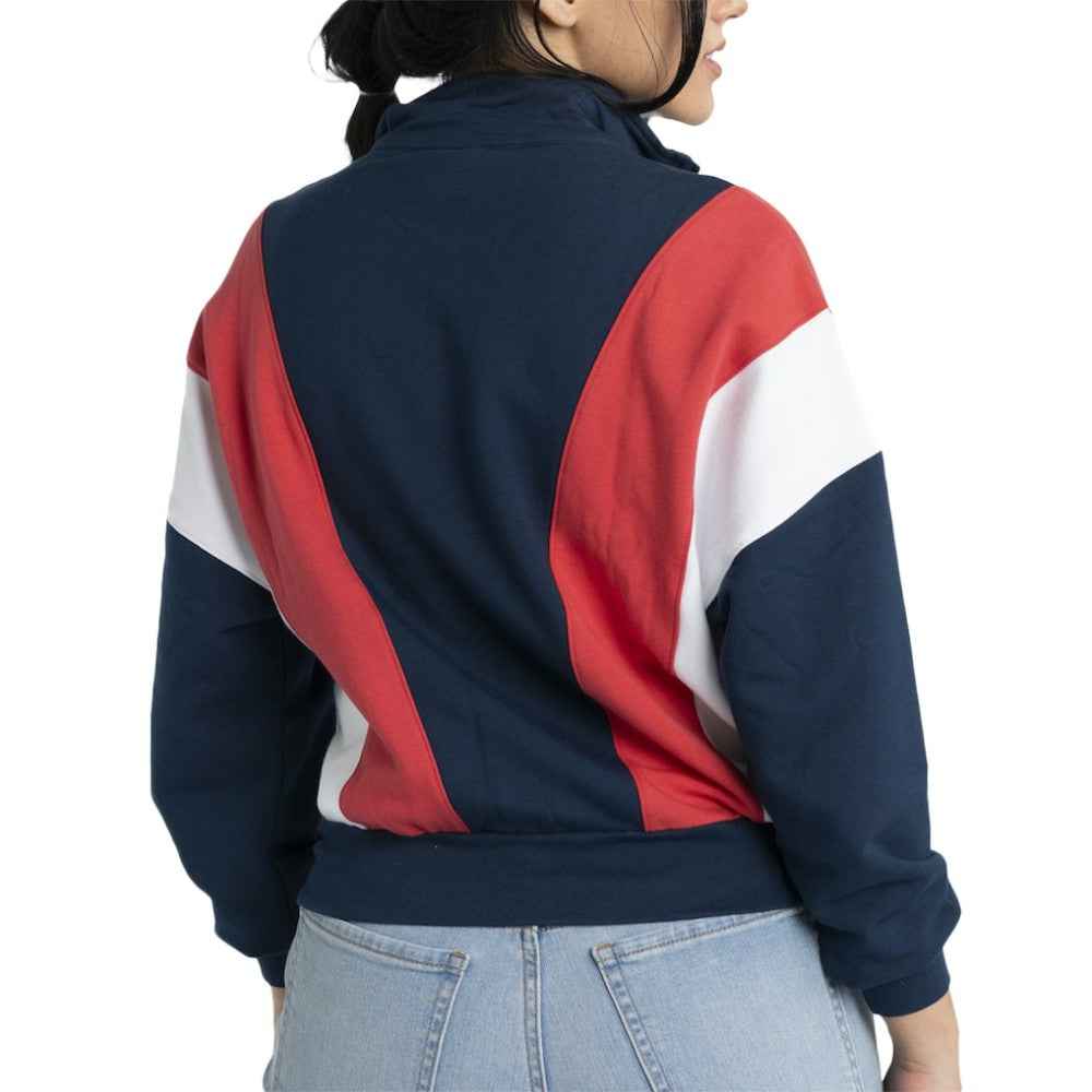 Boston Red Sox Lusso Women's Malia Quarter-Zip Sweatshirt | MLB On Sale
