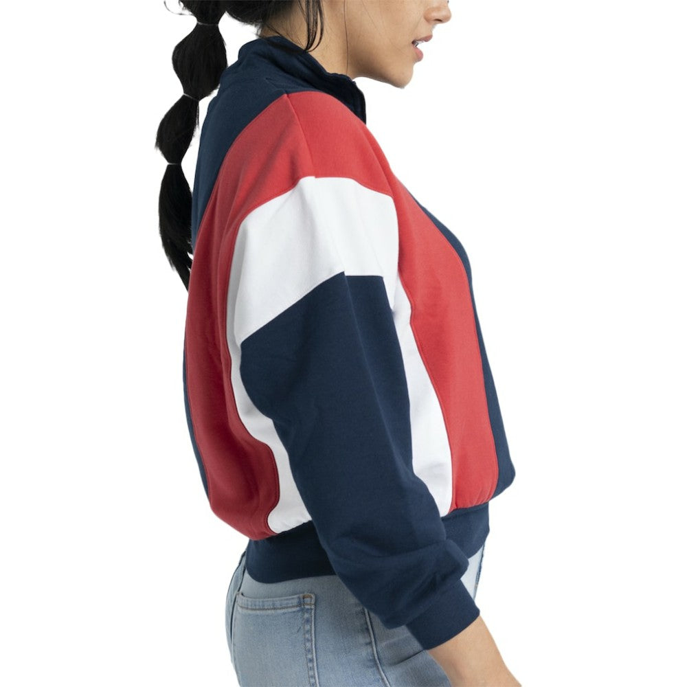 Boston Red Sox Lusso Women's Malia Quarter-Zip Sweatshirt | MLB On Sale