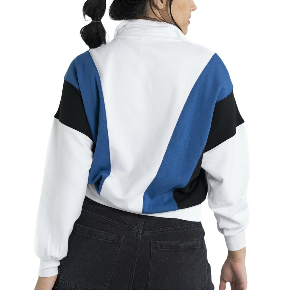 New York Yankees Lusso Women's Malia Quarter-Zip Sweatshirt | MLB Shop