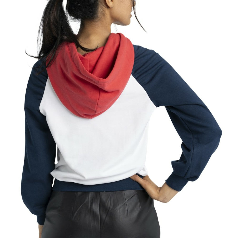 Atlanta Braves Lusso Women's Marlowe Tri-Blend Raglan Pullover Hoodie | MLB US