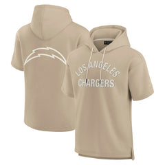 Los Angeles Chargers Fanatics Unisex Elements Super Soft Fleece Short Sleeve Pullover Hoodie