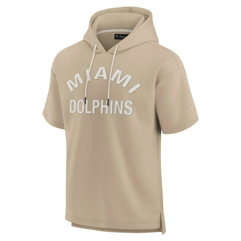 Miami Dolphins Fanatics Unisex Elements Super Soft Fleece Short Sleeve Pullover Hoodie