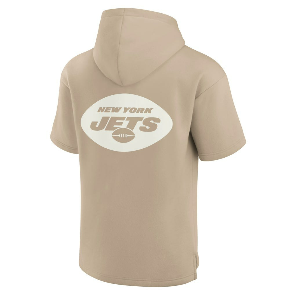 New York Jets Fanatics Unisex Elements Super Soft Fleece Short Sleeve Pullover Hoodie