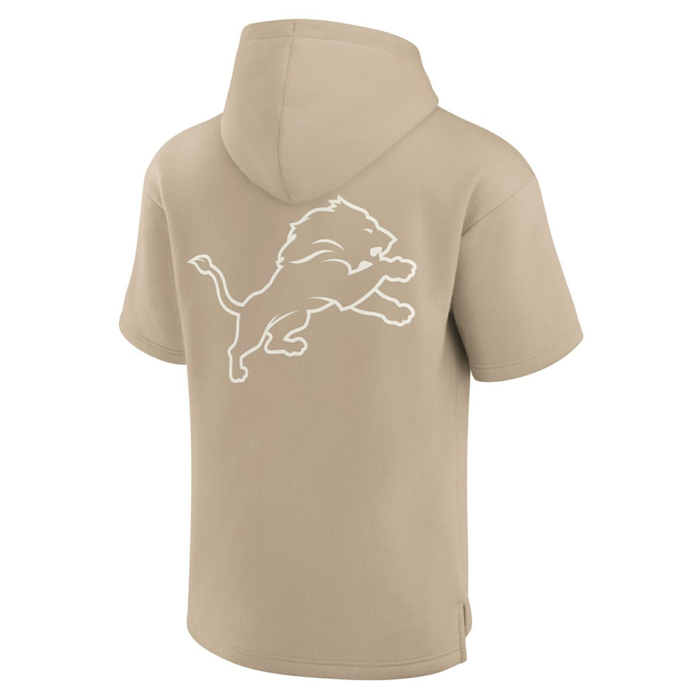 Detroit Lions Fanatics Unisex Elements Super Soft Fleece Short Sleeve Pullover Hoodie