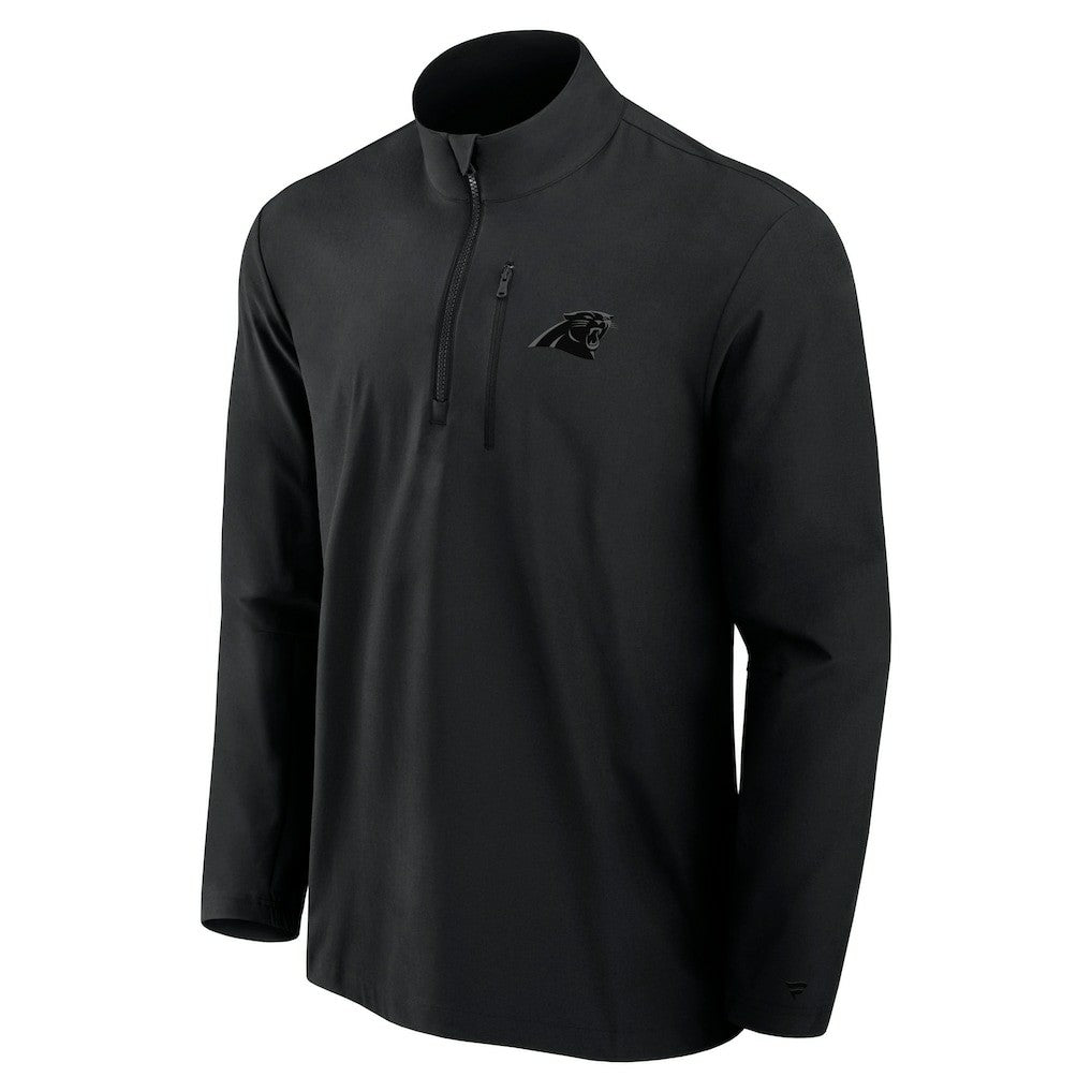 Carolina Panthers Fanatics Front Office Micro Tonal Quarter-Zip Pullover