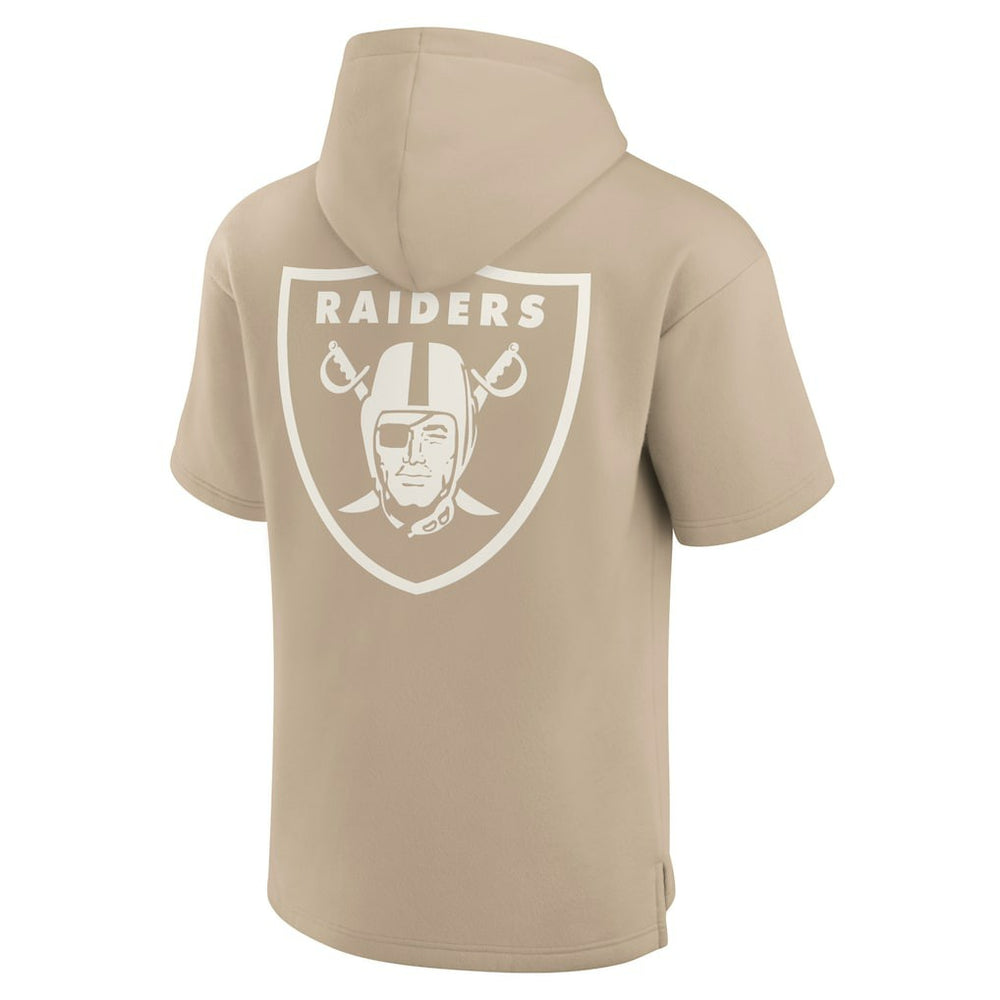 Las Vegas Raiders Fanatics Unisex Elements Super Soft Fleece Short Sleeve Pullover Hoodie