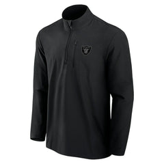 Las Vegas Raiders Fanatics Front Office Micro Tonal Quarter-Zip Pullover
