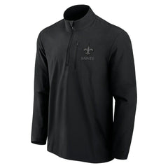New Orleans Saints Fanatics Front Office Micro Tonal Quarter-Zip Pullover