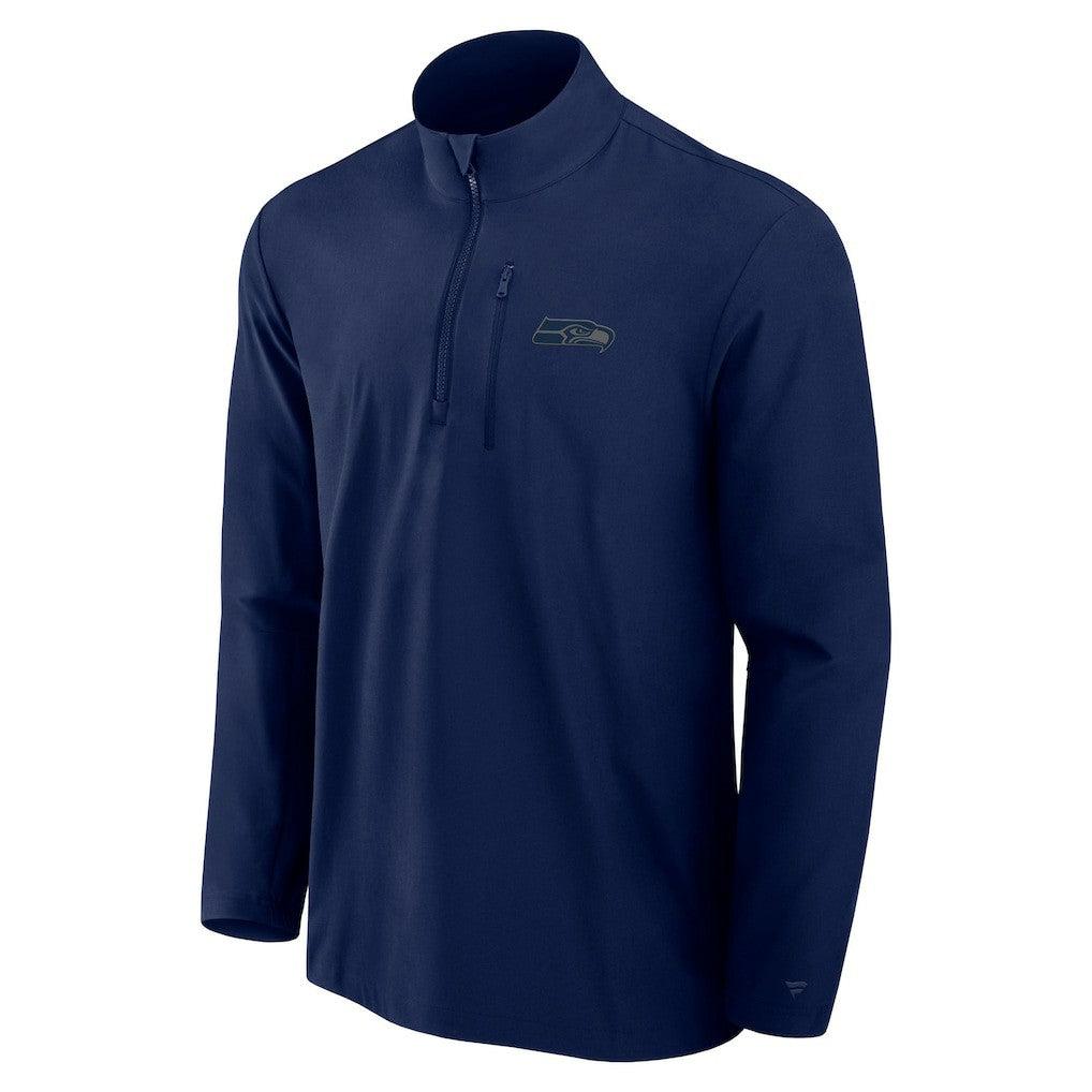 Seattle Seahawks Fanatics Front Office Micro Tonal Quarter-Zip Pullover