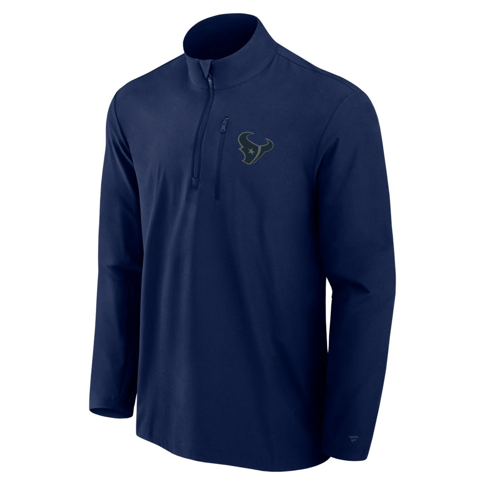 Houston Texans Fanatics Front Office Micro Tonal Quarter-Zip Pullover