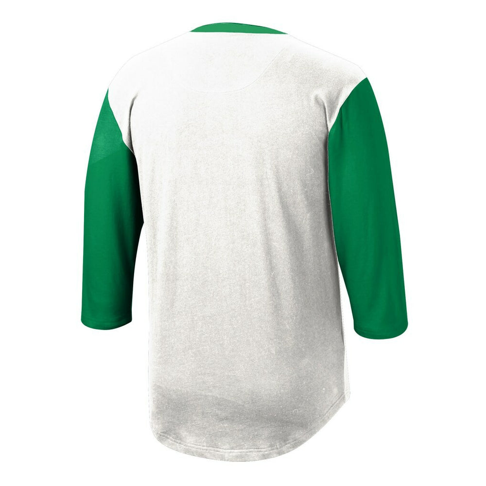 New York Jets Mitchell & Ness Legacy Slub Henley 3/4 Sleeve T-Shirt