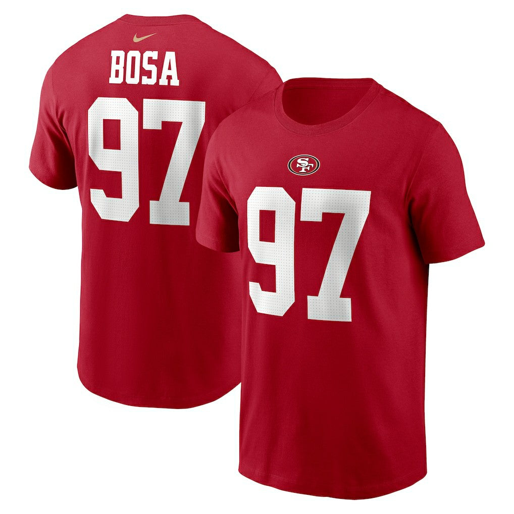 San Francisco 49ers Nike Nick Bosa  Player Name & Number T-Shirt