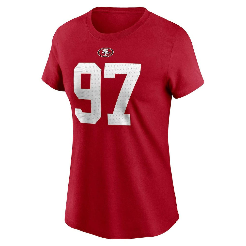 San Francisco 49ers Nike Nick Bosa  Women's Player Name & Number T-Shirt